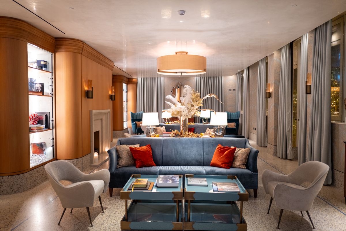 Elegantly furnished luxury living room in a high-end property listing