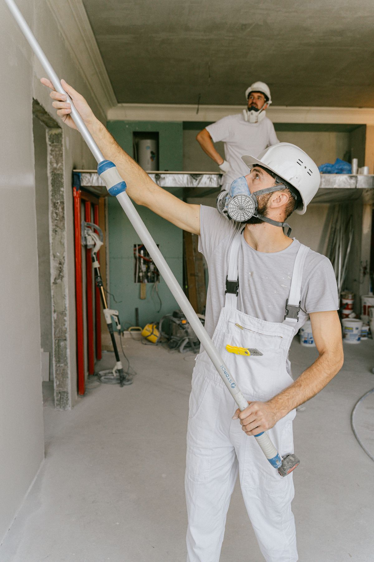 Restoration team working together on a full property repair and rebuild